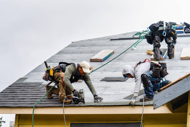 Professional Gutter Installation technician working in Clayton, OH